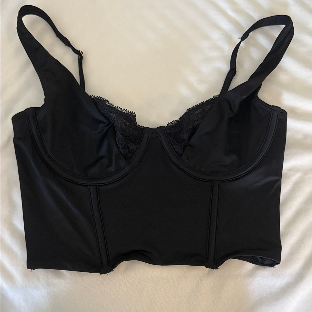 Abercrombie & Fitch Black Lace Bustier